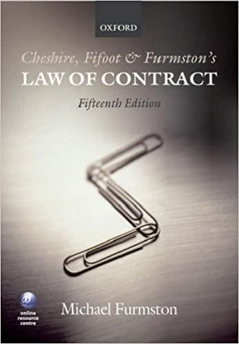 cheshire fifoot and furmstons law of contract 15th edition michael furmston 0199287562, 978-0199287567