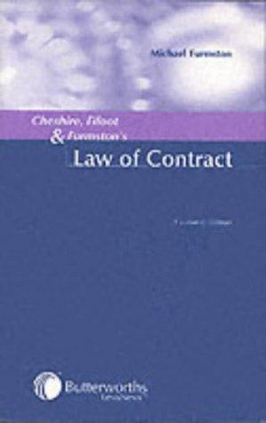 cheshire fifoot and furmstons law of contract 14th edition michael furmston 0406930589, 978-0406930583