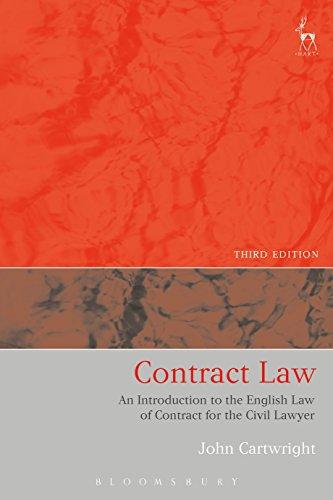 contract law an introduction to the english law of contract for the civil lawyer 3rd edition john cartwright