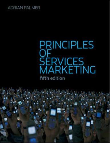 principles of services marketing 5th edition adrian palmer 0077116275, 9780077116279