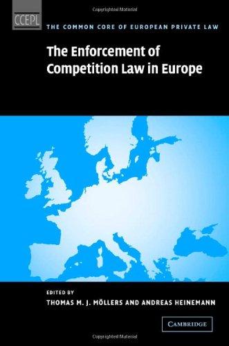 the enforcement of competition law in europe 1st edition thomas m. j. möllers, andreas heinemann, thomas m.