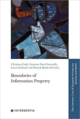 boundaries of information property 1st edition christine godt, geertrui van overwalle, lucie guibault, deryck