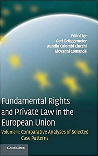 fundamental rights and private law in the european union volume 2 comparative analyses of selected case