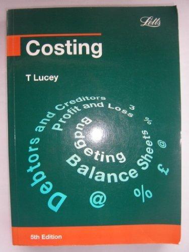 costing 5th edition terry lucey 1858051657, 9781858051659