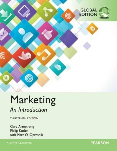 marketing an introduction 13th global edition marc opresnik, gary armstrong, philip kotler 1292146508,