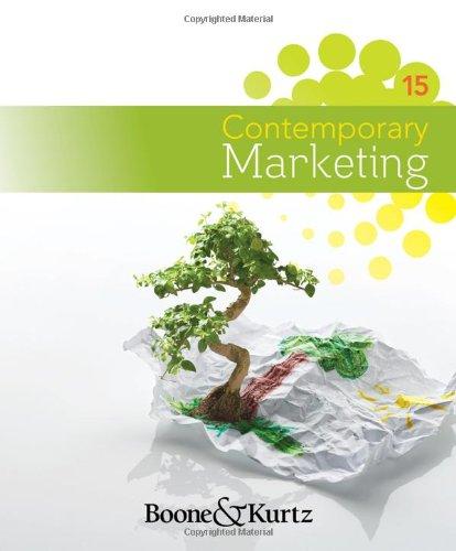 contemporary marketing 15th edition louis e. boone, david l. kurtz 1111221782, 9781111221782