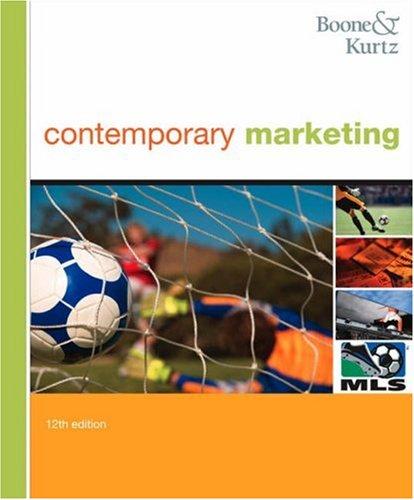 contemporary marketing 12th edition louis e. boone, david l. kurtz 0324236735, 9780324236736
