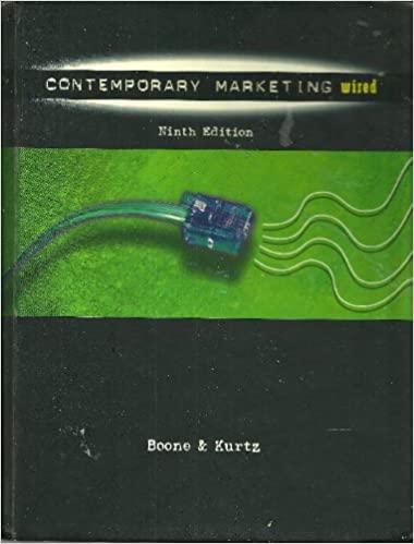 contemporary marketing wired 9th edition louis e. boone, david l. kurtz 0030185971, 9780030185977
