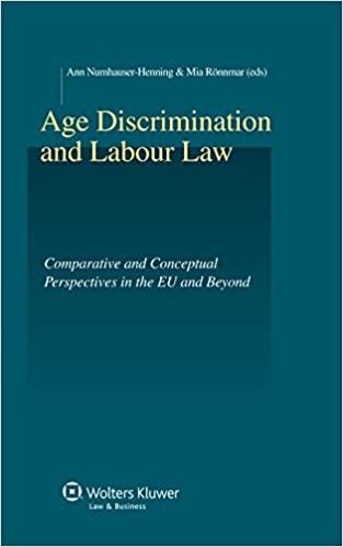 age discrimination and labour law comparative and conceptual perspectives in the eu and beyond 1st edition
