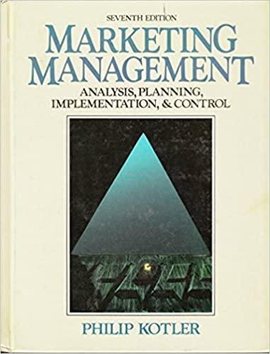 marketing management analysis planning implementation and control 7th edition philip kotler 0135524806,
