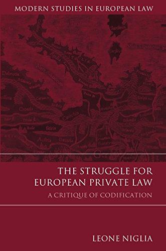the struggle for european private law a critique of codification 1st edition leone niglia 1509913823,