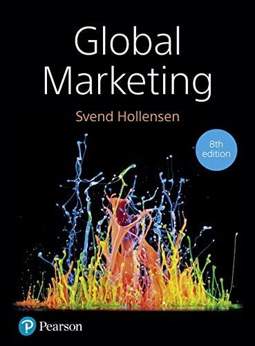 global marketing 8th edition svend hollensen 1292251808, 9781292251806