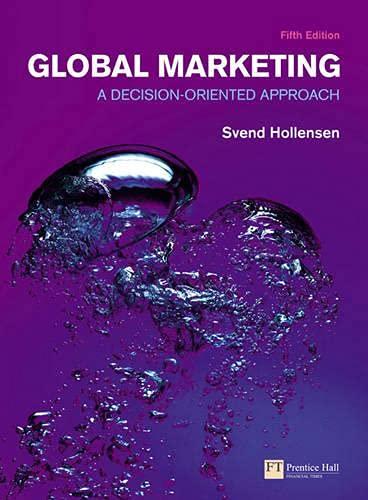global marketing a decision oriented approach 5th edition svend hollensen 0273726226, 9780273726227