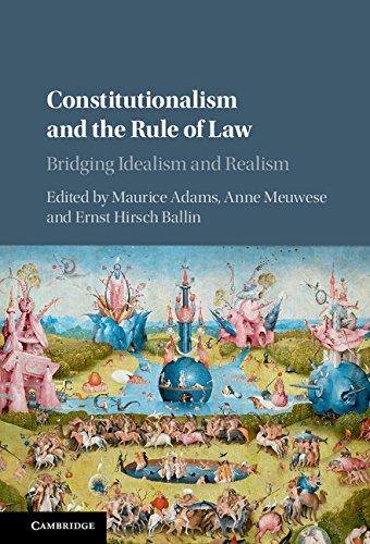 constitutionalism and the rule of law bridging idealism and realism 1st edition maurice adams, anne meuwese,