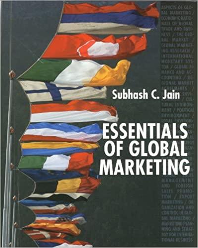 essentials of global marketing 1st edition subhash c. jain 0971313040, 9780971313040