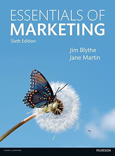 essentials of marketing 6th edition jim blythe, jane martin 1292098449, 9781292098449