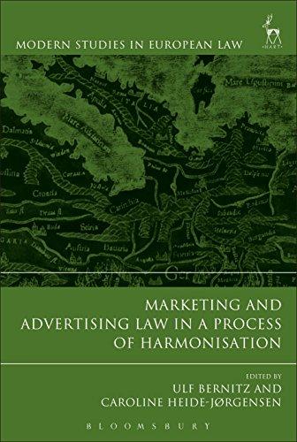 marketing and advertising law in a process of harmonisation 1st edition ulf bernitz, caroline