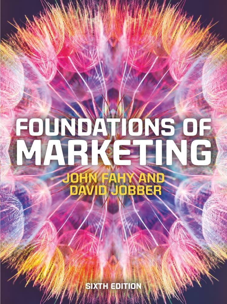 foundations of marketing 6th edition john fahy, david jobber 1526847345, 9781526847348