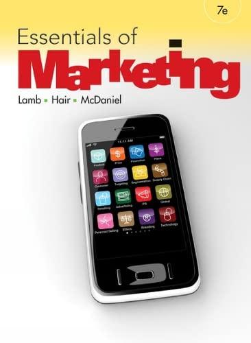 essentials of marketing 7th edition charles w. lamb, joe f. hair, carl mcdaniel 0538478349, 9780538478342