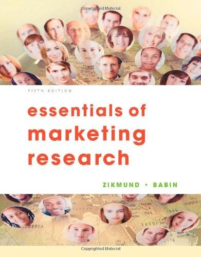 essentials of marketing research 5th edition william g. zikmund, barry j. babin 1133190642, 9781133190646