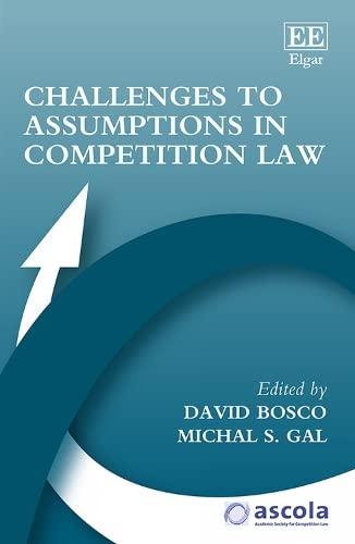 challenges to assumptions in competition law 1st edition david bosco, michal s. gal 1839109068, 978-1839109065