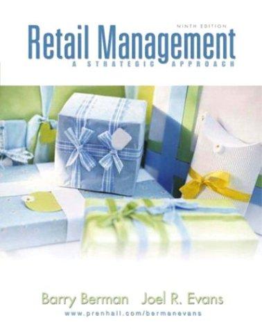 retail management a strategic approach 9th edition barry berman, joel r. evans 0131009443, 9780131009448