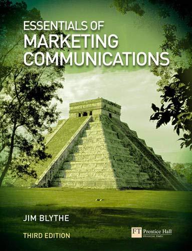 essentials of marketing communications 3rd edition jim blythe 027370205x, 9780273702054