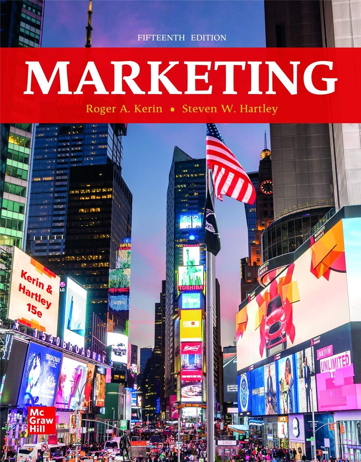marketing 15th edition roger kerin, steven hartley, william rudelius 1260471233, 9781260471236