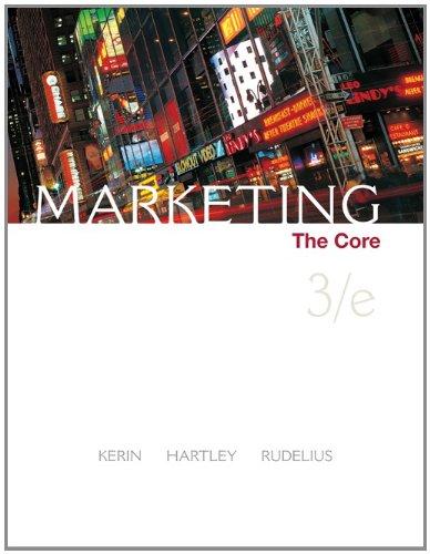 marketing the core 3 3rd edition roger kerin, steven hartley, william rudelius 0073381063, 9780073381060