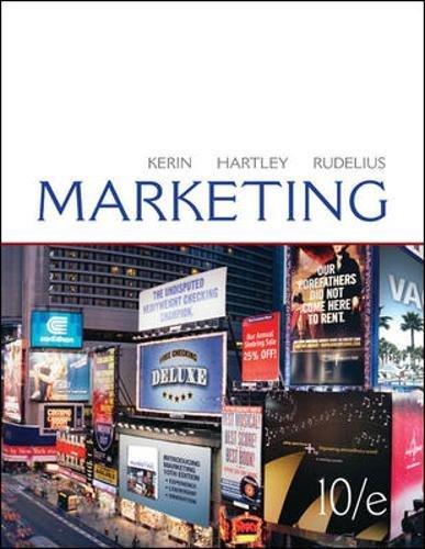 marketing 10th edition roger kerin, steven hartley, william rudelius 0073529931, 9780073529936