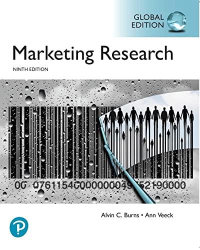 marketing research 9th global edition alvin c. burns, ronald f. bush 129231804x, 9781292318042
