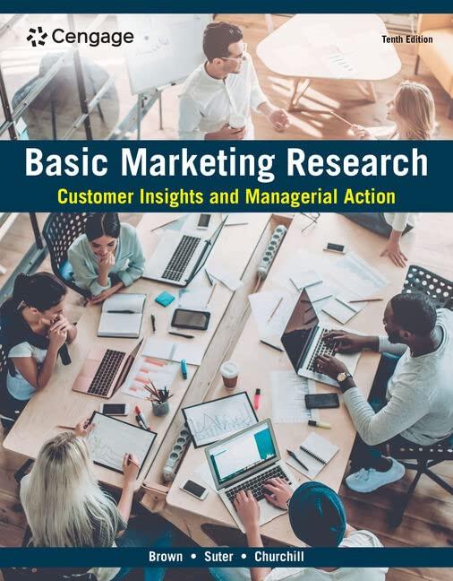 basic marketing research customer insights and managerial action 10th edition tom j. brown tracy a. suter,