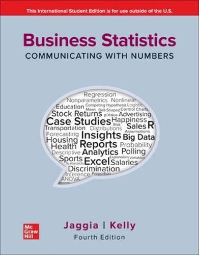 ise business statistics communicating with numbers 4th international edition sanjiv jaggia, alison kelly
