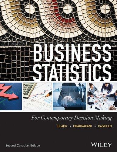 business statistics for contemporary decision making 2nd canadian edition ken black, ignacio castillo