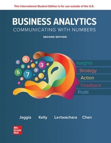 ise business analytics 2nd international edition sanjiv jaggia professor, alison kelly professor, kevin