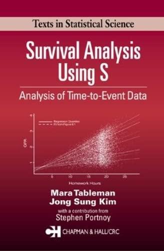 survival analysis using s analysis of time to event data 1st edition mara tableman, jong sung kim 1584884088,