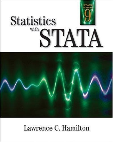 statistics with stata 6th edition lawrence c. hamilton 049510972x, 9780495109723