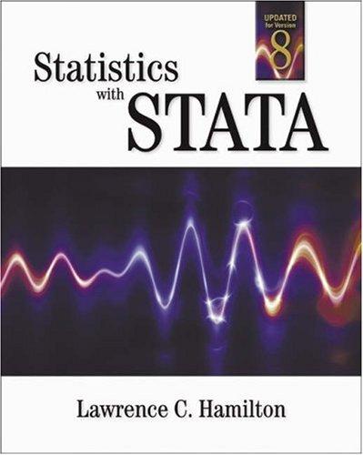 statistics with stata version 8 5th edition lawrence c. hamilton 0534997562, 9780534997564