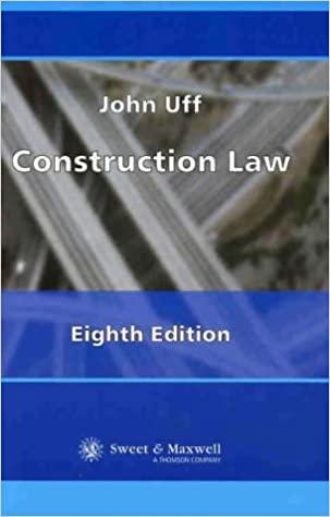 construction law 8th edition john uff 0421769904, 978-0421769908