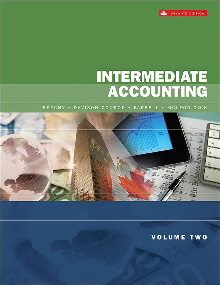 intermediate accounting volume 2 7th edition thomas beechy, joan conrod, elizabeth farrell, ingrid