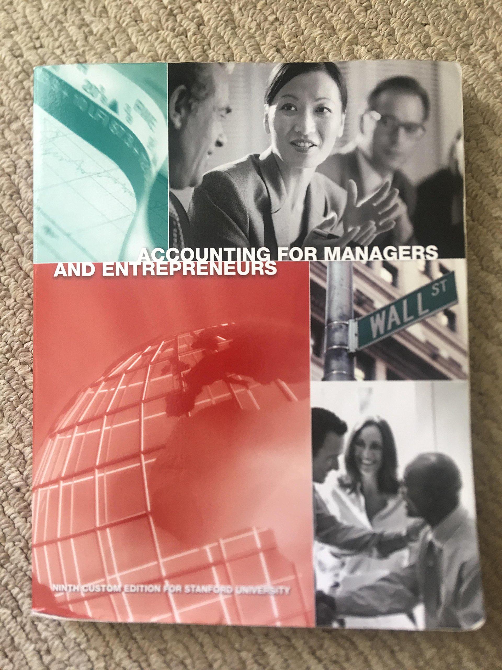 accounting for managers and entrepreneurs 9th edition charles t. horngren 1323167897, 9781323167892
