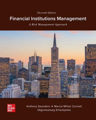 financial institutions management a risk management approach 11th edition anthony saunders, marcia cornett,