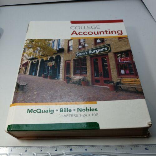 college accounting chapters 1 24 10th edition douglas j. mcquaig, patricia bille, tracie l. nobles