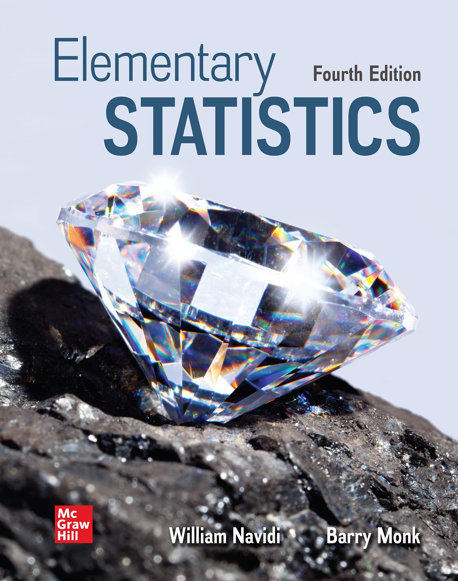 elementary statistics 4th edition william navidi, barry monk 1260727874, 9781260727876