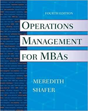 Operations Management For MBAs