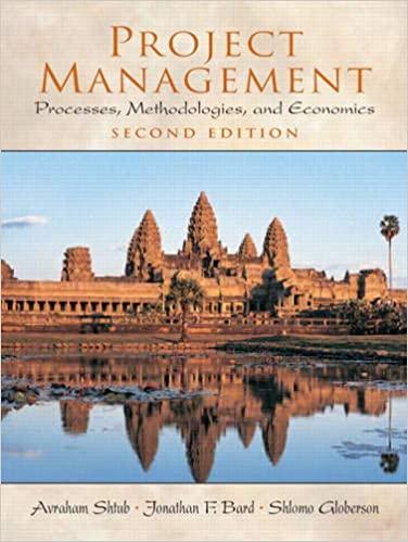 project management processes methodologies and economics 2nd edition avraham shtub, jonathan f. bard, shlomo