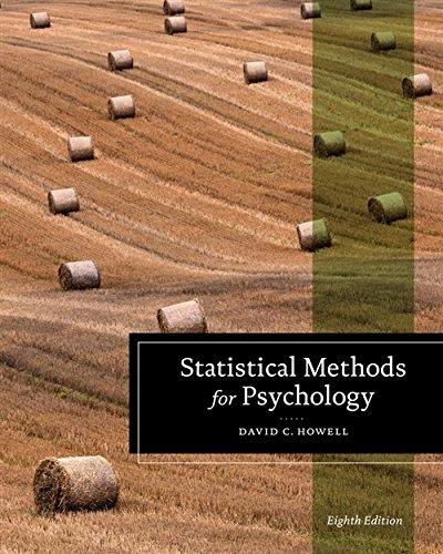 statistical methods for psychology 8th edition david c. howell 1111835489, 9781111835484