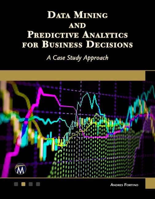 data mining and predictive analytics for business decisions 1st edition andres fortino 1683926757,