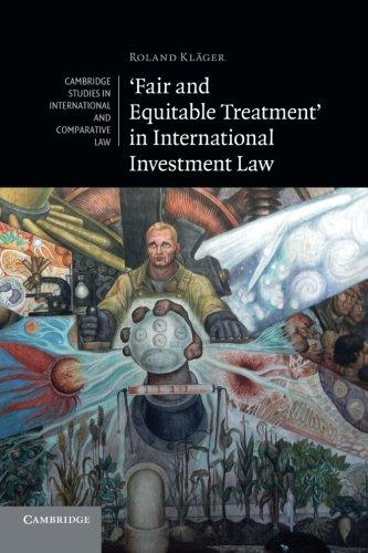 fair and equitable treatment in international investment law 1st edition roland kläger 110768109x,