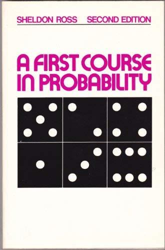 a first course in probability 2nd edition sheldon m ross 0029466504, 9780029466506